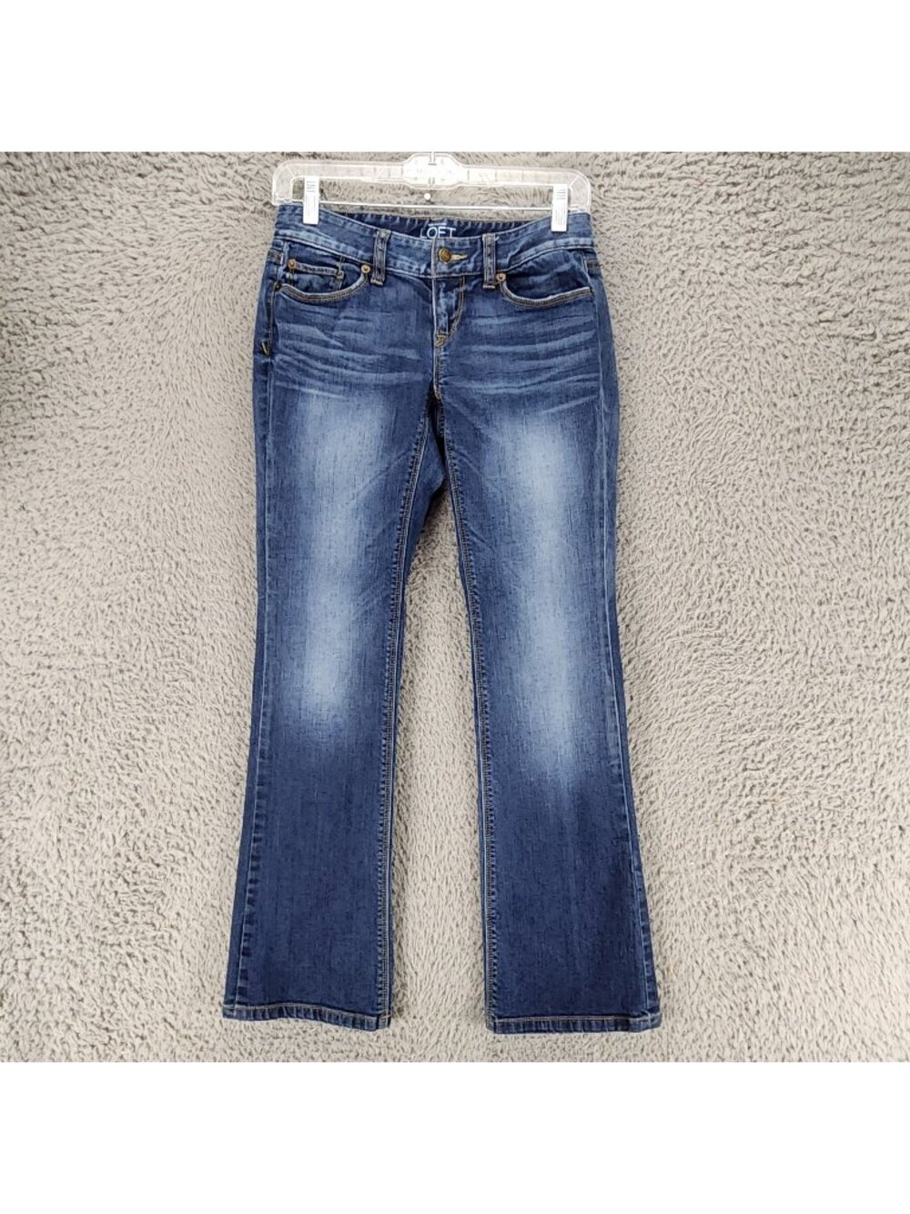 Loft Jeans Womens 0 Petite Blue Stretch Low Rise Curvy Bootcut *Read*